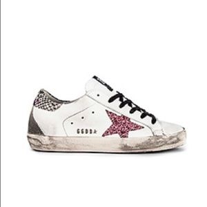 Golden goose deluxe snake print sneakers
